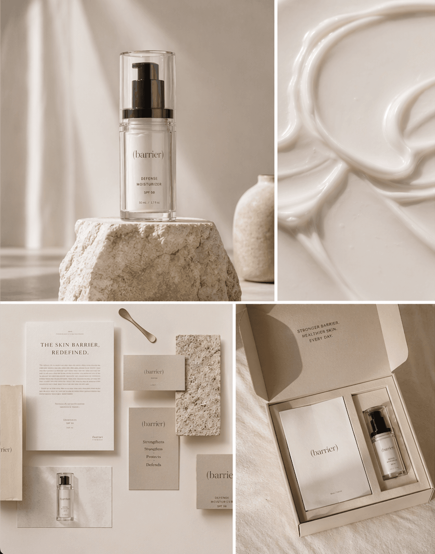 Barrier mineral sunscreen bottle